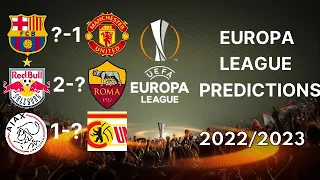 UEFA Europa League Predictions Knock Out Playoffs 2022/23 | First Leg