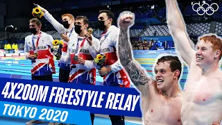 FULL Men's 4x200m Freestyle Relay Final 🥇 | Tokyo 2020 Replays 🏊🏼‍♂️