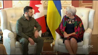 Ukrainian President Volodymyr Zelenskyy meets with Governor General Mary Simon – September 22, 2023