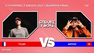 Groove'N'Move Popping Battle 2023 - 1/4 final - TYLER vs. MT POP