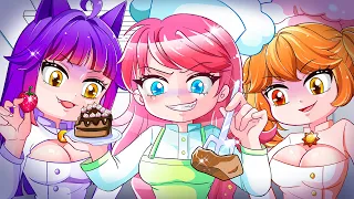 Anna x Catnap & Dogday Cute Girl But They'ra Clumsy Chef | Gacha Club | Ppg x Rrb Gacha Life