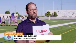 Surprise Squad donates to Higley High School marching band for D.C. trip