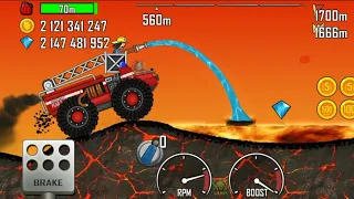 Hill Climb Racing - Fire Truck VS Volcano | Gameplay 🔥