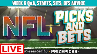 LIVE | Week 6 Q&A, Start Em Sit Em | NFL DraftKings | Fantasy Football 2021