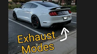 Exhaust modes on the 2021 Shelby GT500 😀👍