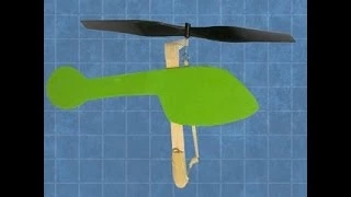 Rubberband-powered Helicopter