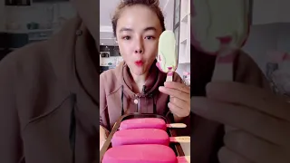 ASMR ICE CREAM EATING, ice eating asmr #14