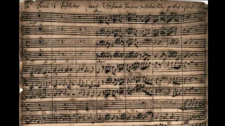 J.S Bach/J.L Bach - Denn du wirst meine Seele nicht in der Hölle lassen, BWV 15 {Autograph score}