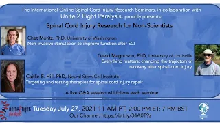 Spinal Cord Injury Research for Non-Scientists - A Collaboration with Unite 2 Fight Paralysis