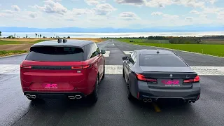 2023 V8 Range Rover Sport v BMW M5 Competition: DRAG RACE