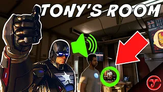 reacting to IRON MAN's room  in Marvel's Avengers