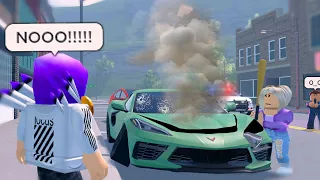 She Destroyed My New Car.. I Didn't Even Have Insurance.. (Roblox)