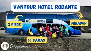 Autobús de 2 pisos de 17 toneladas 🚌! Hotel Rodante | VANTOUR