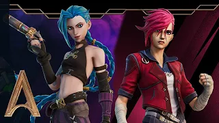 Arcane Jinx & Vi in Fortnite • Arcane: A League of Legends Story on Netflix