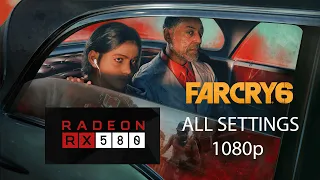 RX 580 4GB MSI  - I5 4570 - 16GB DDR3 - FAR CRY 6 - ALL SETTINGS TEST 1080p