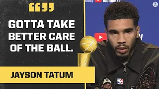 Jayson Tatum Speaks On What Celtics Need To Improve On Before Game 3 I 2022 NBA Finals