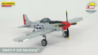 COBI-5847 P 51D Mustang brick plane model