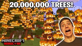 Burning 20 MILLION Trees in Minecraft!