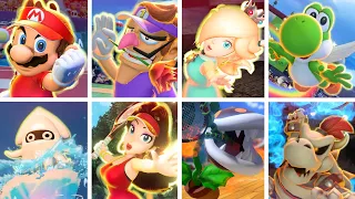 Mario Tennis Aces - All 30 Character Special Shots (DLC Included)