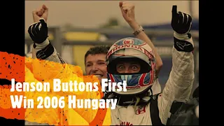 Jenson Button First Victory At The 2006 Hungarian Grand Prix