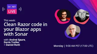 On .NET Live: Clean Razor code in your Blazor apps with Sonar