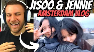 GERMAN reacts to BLACKPINK JISOO & JENNIE AMSTERDAM Vlog