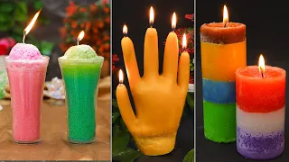Different Style Colourful Candle Making #candle #making #diy