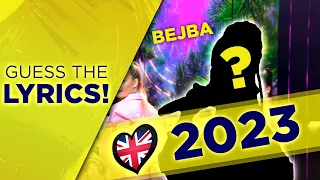 Eurovision 2023 | Guess the Song (Lyrics) DIFFICULT!
