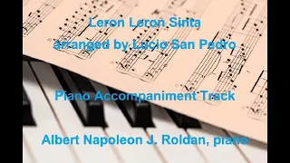 Leron Leron Sinta (Filipino Folk Song) arranged by Lucio San Pedro-Piano Accompaniment Track