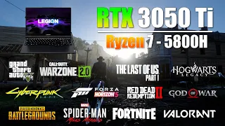 RTX 3050 Ti Laptop : Test in 12 Games - RTX 3050 Ti Gaming Test