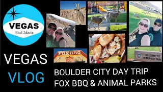 VEGAS VLOG - Day Trip To Boulder City - Best Bbq - Bootleg Canyon and Hemenway Sheep Park