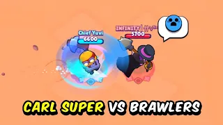 Who Can Survive Carl Super | All 58 Brawler Test