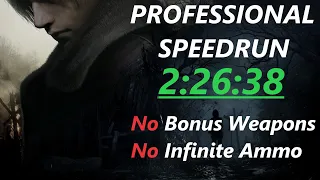 Resident Evil 4 Remake Professional Speedrun in 2:26:38