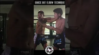 Elbow Knockout technique from Satanmuenglek at Phuket Top Team