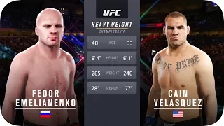 UFC 2 БОЙ Федор Емельяненко vs Кейна Веласкеса (com.vs com.)