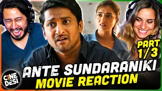 ANTE SUNDARANIKI Movie Reaction Part 1/3! | Nani | Nazriya Nazim | Vivek Athreya