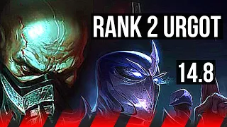 URGOT vs SHEN (TOP) | Rank 2 Urgot, 8/2/7 | EUW Grandmaster | 14.8