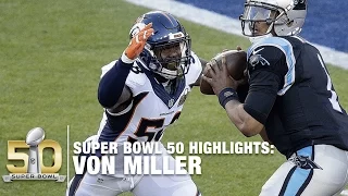 Von Miller Super Bowl 50 MVP Highlights | Panthers vs. Broncos | NFL