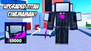 Godly Upgraded Titan Cinemaman Showcase! Toilet Tower Defense