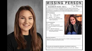 Madison Bell, 18, of Greenfield Ohio Missing