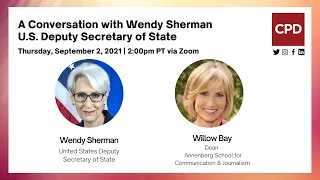 A Conversation with Wendy Sherman, U.S. Deputy Secretary of State