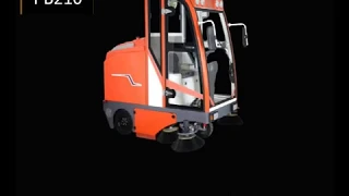 PB 210 Ride on Sweeper Battery Operated Efficient Cleaning