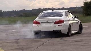 700HP BMW M5 F10 HPT Stage 2+ - Accelerations, Donuts & Drag Racing!