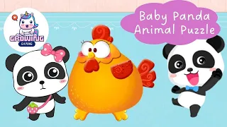 Baby Panda Animal Puzzle Part 4 : Chicken | DIY Homemade Craft | Babybus Games for Kids