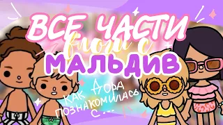 🐚МАЛЬДИВЫ ВСЕ ЧАСТИ: Как Дора познакомилась с… ☀️ ВЛОГ toca life world // Dora Carter