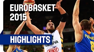 Lithuania v Ukraine - Group D - Game Highlights - EuroBasket 2015