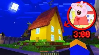 ESTO PASA EN LA CASA DE PEPPA PIG A LAS 3 AM EN MINECRAFT 🐽