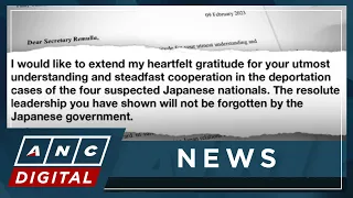 Japan thanks PH for cooperating in deportation of four Japanese fugitives | ANC