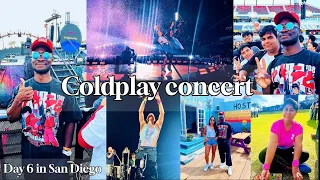 COLDPLAY CONCERT SAN DIEGO(FRONT CENTER STAGE VIEW)( VLOG 10)