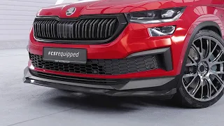 Front Splitter for Skoda Kodiaq RS und SportlineㅣCSL614ㅣ@csr-automotive